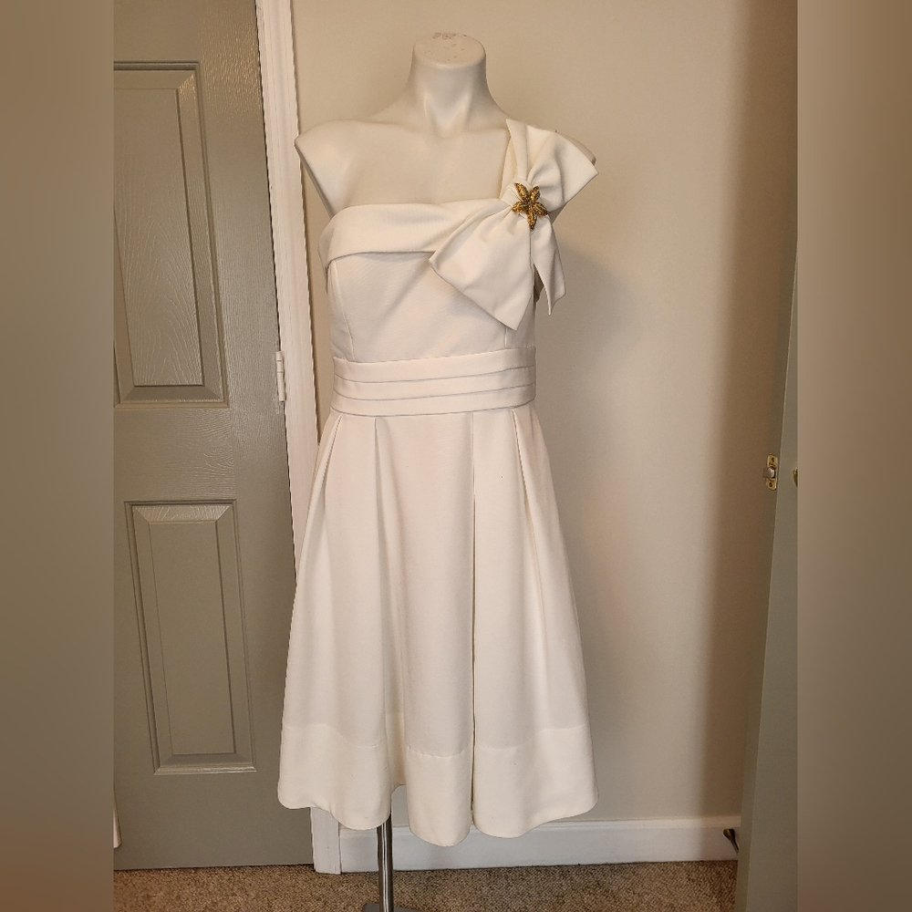 Eliza J One Shoulder Tucked Waist Dress(14)